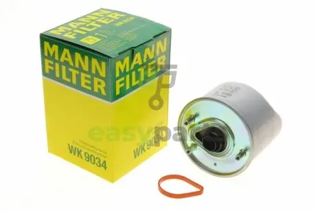 Фільтр паливний Citroen Berlingo/C3/C4/C5/Peugeot 1.6HDi 10-/Fiat Scudo 1.6JTD 07- MANN WK9034