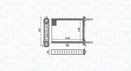 Радіатор пічки MAGNETI MARELLI BR464