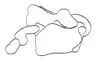Прокладка радіатора масляного Land Rover/Range Rover III 3.6 D 06-13 (к-кт) GAZO GZ-A2150 (фото 3)