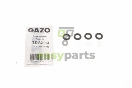 Кільце ущільнювальне форсунки VW Golf/Passat/Touran 1.6FSI 03-08 (+ втулка) (к-кт на 4шт) GAZO GZ-A2113 (фото 1)
