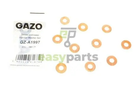 Шайба під форсунку Citroen Jumpy/Peugeot Expert 2.0 HDi 03- (16x7.3x2.5) (Delphi) (к-кт 8шт) GAZO GZ-A1997