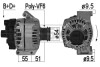 Генератор Citroen Nemo 1.3 HDI 75 10- Fiat Fiorino 1.3 Multijet 07- 1608858080, 51829383, 51944878 ERA 209225A (фото 1)