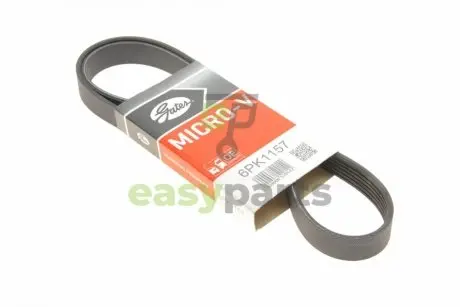Ремінь генератора Citroen C4/Jumper/Dacia Duster/Peugeot 307/Boxer 1.5D-2.0D 94- Gates 6PK1157