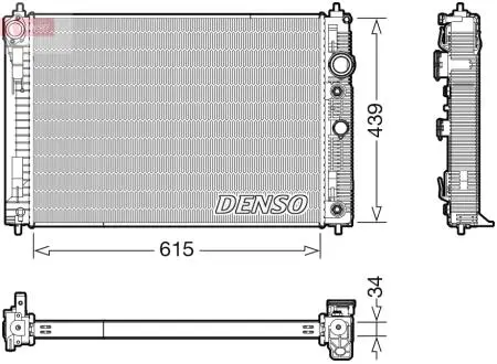 Радіатор охолоджування DENSO DRM46045