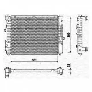 Радіатор охолоджування MAGNETI MARELLI BM712