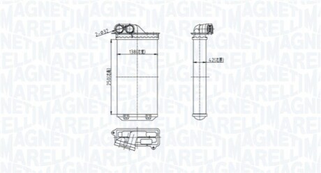 Радіатор пічки MAGNETI MARELLI BR460