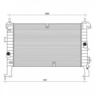 Радіатор OPEL MERIVA 1.7 DTI [] MAGNETI MARELLI 350213972000
