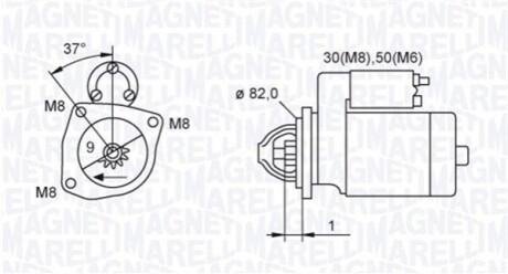 CITROEN стартер Jumper 02- MAGNETI MARELLI 063721389010