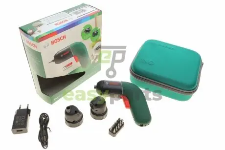 Шуруповерт акумуляторний IXO VI (4.5 Nm/3.6V) 0–550 об./Макс (+кейс+10 бит+змінні насадки) BOSCH 06039C7122