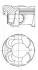 Поршень Citroen C3/C4/Peugeot 207/308 1.6 07- (77.00mm/STD) KOLBENSCHMIDT 41267600 (фото 1)