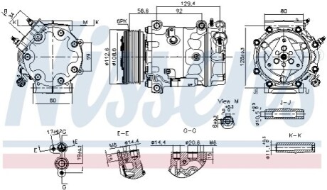 Компресор кондиціонера NISSENS 890780 (фото 1)