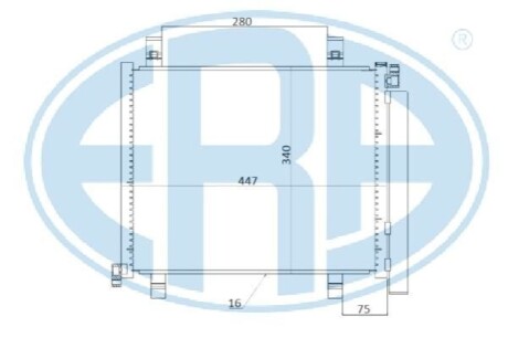 Радиатор кондиционера ERA 667256