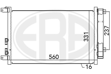 Радиатор кондиционера ERA 667045