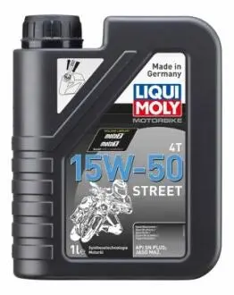 ОЛИВА 4T НС-СИНТ. ДЛЯ МОТОЦИКЛОВ MOTORBIKE 4T 15W-50 STREET 1л LIQUI MOLY 2555