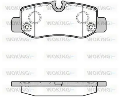 Фото колодки тормозные WOKING P17243.00 Колодки тормозные WOKING P17243.00