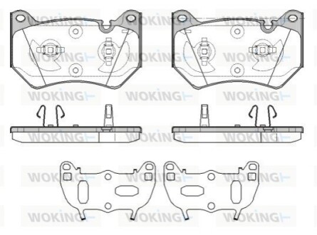 Колодки гальмівні WOKING P19393.10