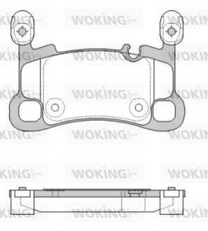 Колодки гальмівні WOKING P19643.00