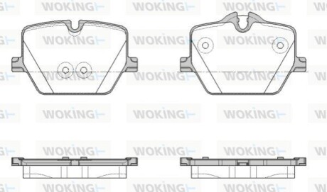 Колодки гальмівні WOKING P19753.00