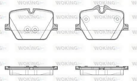 Колодки гальмівні WOKING P19753.00