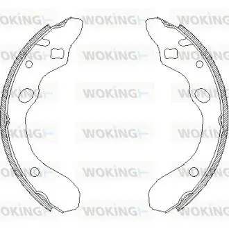 Колодки гальмівні WOKING Z4147.00