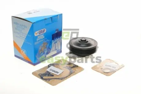 Помпа води Land Rover Discovery IV/Range Rover III-IV/Sport 3.0/5.0 4x4 09- (B/B) (7 лоп) (6 кан) GRAF PA1404
