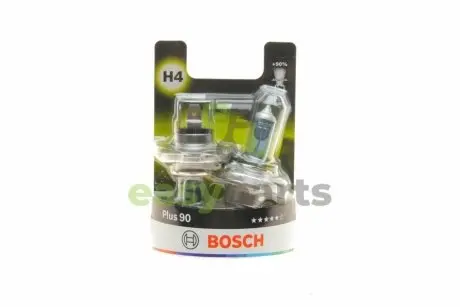 Автолампа H4 12V 60/55W P43t Plus 90% (К-кт 2 шт) BL BOSCH 1987301422