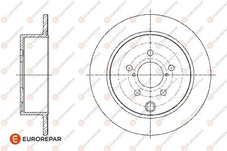 Фото 1 - 8708309198 ДИСКИ ГАЛЬМ. ЗД. 2 ШТ. Eurorepar 1676014080 8708309198 ДИСКИ ГАЛЬМ. ЗД. 2 ШТ. Eurorepar 1676014080 (фото 1)