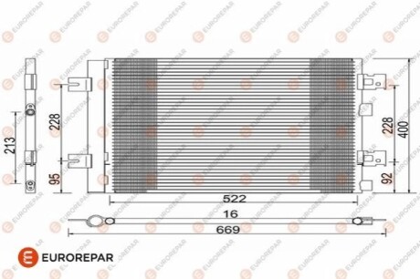 8418991000 РАД?АТОР КОНДИЦ?ОНЕРА Eurorepar 1618100280