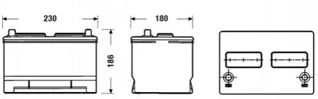 Фото акумулятор EXIDE EB858 Акумулятор EXIDE EB858