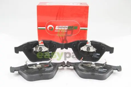 Гальмівні колодки пер. BMW 5(E60)/7(E65) 02-10 (ATE) (155,1x68,5x20,3) GOODREM RM1317