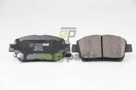 Гальмівні колодки пер. Toyota Yaris/Prius 99-05 (akebono) GOODREM RM1315