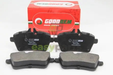Фото гальмівні колодки пер. Yaris/W169/W245 04- GOODREM RM1283 Гальмівні колодки пер. Yaris/W169/W245 04- GOODREM RM1283