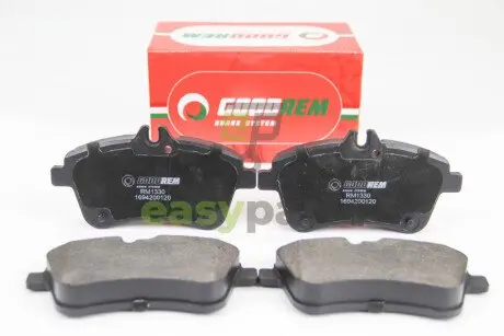 Фото гальмівні колодки пер. W169/W245 04-12 GOODREM RM1330 Гальмівні колодки пер. W169/W245 04-12 GOODREM RM1330