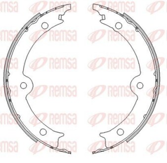 LEXUS Колодки гальмівні барабанні GS (_S19_) 430 05-11, IS III (_E3_) 200t (ASE30) 15- REMSA 4517.00