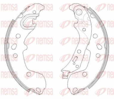 SEAT Колодки гальмівні барабанні IBIZA V 17-, VW REMSA 4498.00