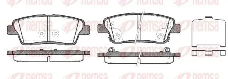 HYUNDAI Колодки гальмівні задні Sorento,Santa Fe REMSA 1458.02