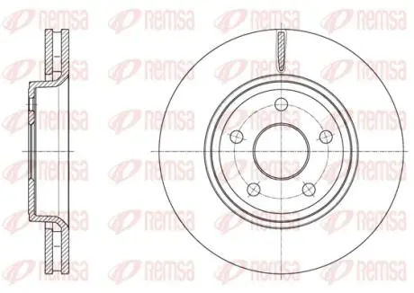 JEEP Диск гальмівний передній Grand Cherokee REMSA 61668.10