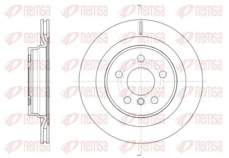 BMW Диск гальмівний задній 1/F40, X1/F48 REMSA 61632.10