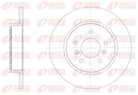 NISSAN Диск гальмівний задн.Qashqai 13- REMSA 61582.00