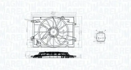 Вентилятор радіатора MAGNETI MARELLI MTC784AX