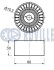 RENAULT Ролик паразитный ALASKAN 2.3 17-, CLIO IV (BH_) 0.9 12-, ESPACE IV (JK0/1_) 2.0 06-, NISSAN, FIAT, DACIA, OPEL, SMART, DB RUVILLE 541813 (фото 2)