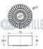 MITSUBISHI Ролик натяжн. Lancer 2.0 08-, Grandis 2.0 05-, Outlander 2.0 07-, Chrysler, Dodge, Jeep RUVILLE 541827 (фото 2)
