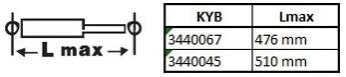 Амортизатор газомасляний KYB 3440067