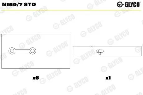Втулки распредвала Glyco N1507STD