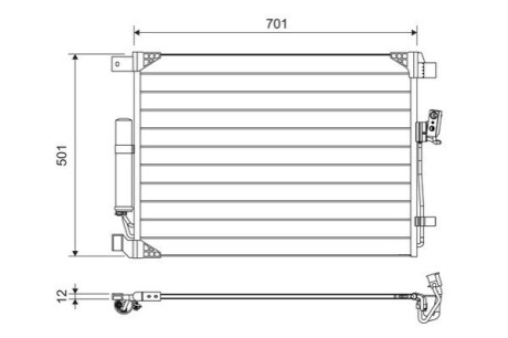 Радиатор кондиционера Valeo 822605