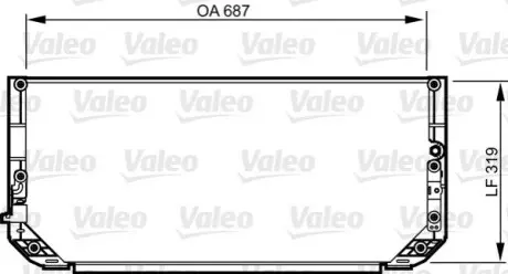 Радиатор кондиционера Valeo 814298