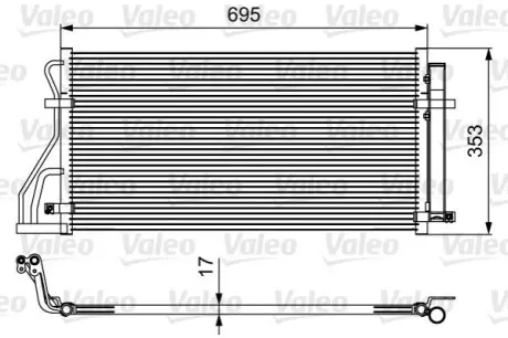 Радиатор кондиционера Valeo 814488
