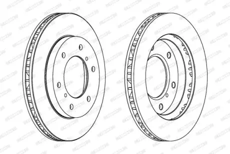 Диск гальмівний FERODO DDF1384C