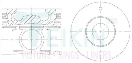 Поршни ремонт +1.00mm(к-кт на мотор) ZD30DDTi 2004-2007 Nissan Patrol TEIKIN 44673AG100