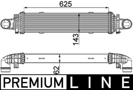 Інтеркулер MAHLE / KNECHT CI 357 000P